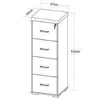 Armário Para Pasta Suspensa Tamburato A06 Marrom/preto - Mpozenato