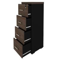 Armário Para Pasta Suspensa Tamburato A06 Marrom/preto - Mpozenato - 9