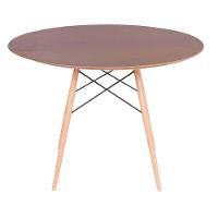 Conjunto Mesa Eames Imbuia 120cm + 4 Cadeiras Fendi - 3