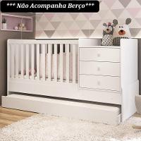 Cama Auxiliar Com Rodízios Bb692 Branco - Completa Móveis - 2
