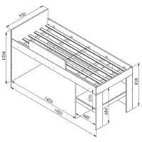 Cama Elevada Com Cortina Imaginação Meu Fofinho A05 Branco - Mpozenato