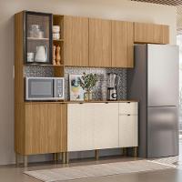 Cozinha Compacta Balcão Com Tampo 120cm Laura Plus Freijó/soft Z06 - Mpozenato - 2