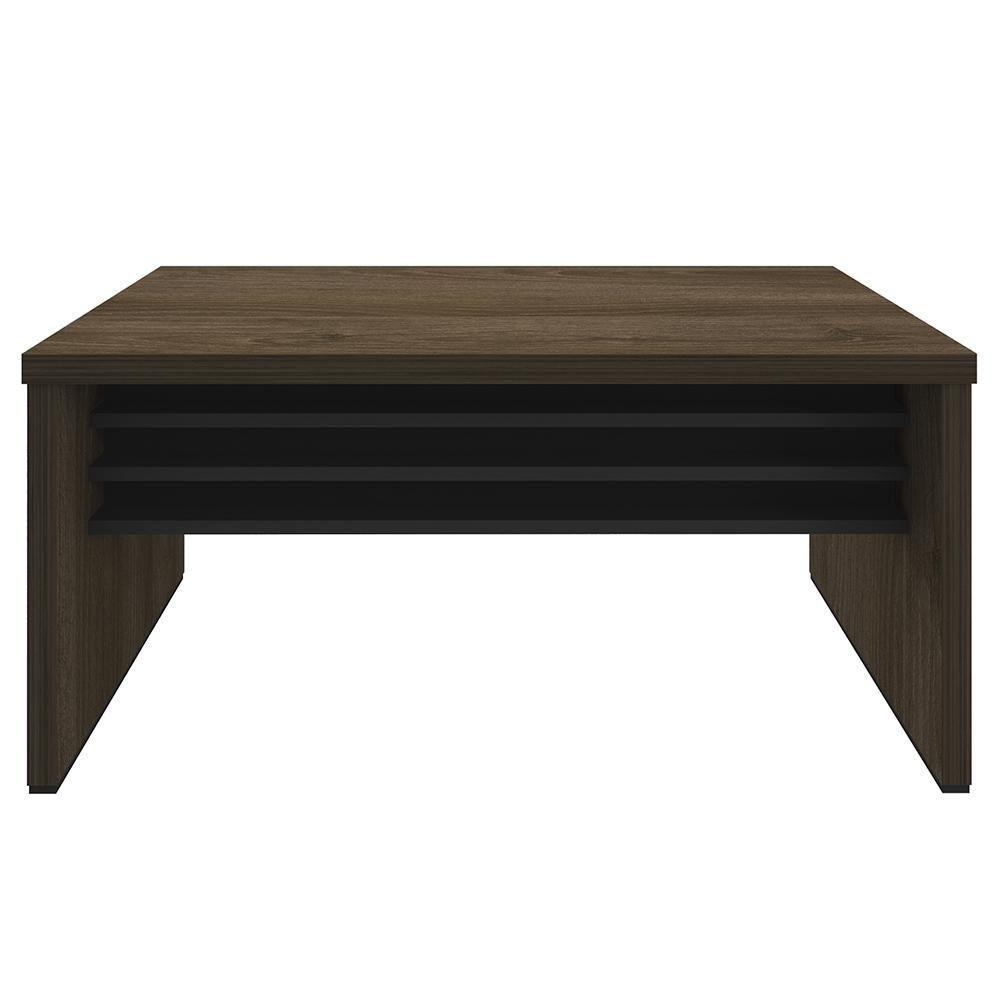 Mesa Para Escritório 160cm E Gaveteiro Com Rodízios Corp A06 Charuto/preto - Mpozenato - 8