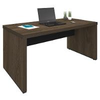Mesa Para Escritório 160cm E Gaveteiro Com Rodízios Corp A06 Charuto/preto - Mpozenato - 10