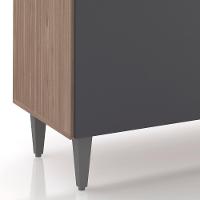 Balcão Para Pia 180cm Sem Tampo Pérola Z34 Freijó/grafite - Mpozenato - 7