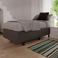 Base Box Para Cama Solteiro 88x188cm Liz S05 Sintético Cinza - Mpozenato - 2