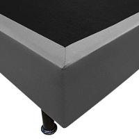 Base Box Para Cama Solteiro 88x188cm Liz S05 Sintético Cinza - Mpozenato - 3