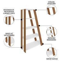 Conjunto Escritório Home Office 3 Peças Veneti A06 Branco - Mpozenato - 5