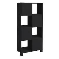 Estante Home Office 4 Portas 4 Nichos Mobile Wally Preto - Artany - 1