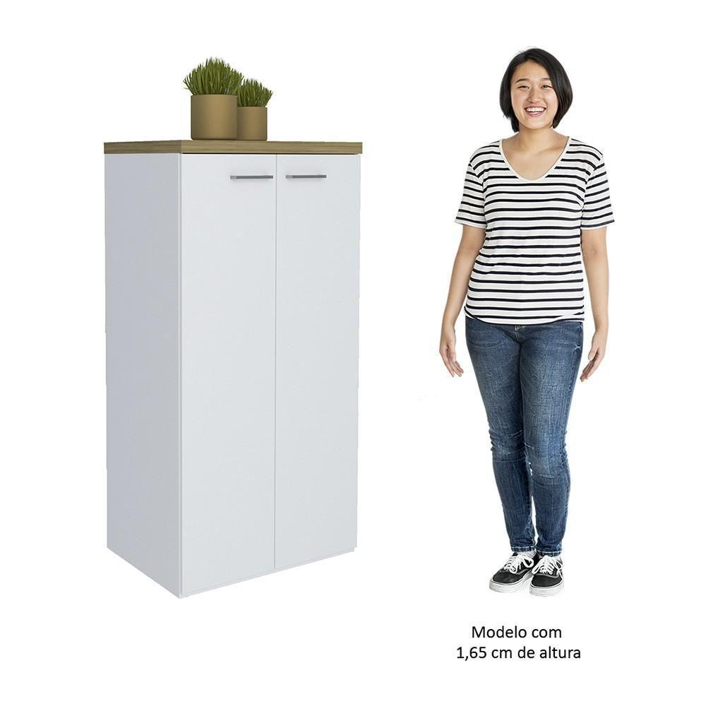 Conjunto Escritório Home Office 4 Peças Sharp A06 Olmo/branco - Mpozenato - 10