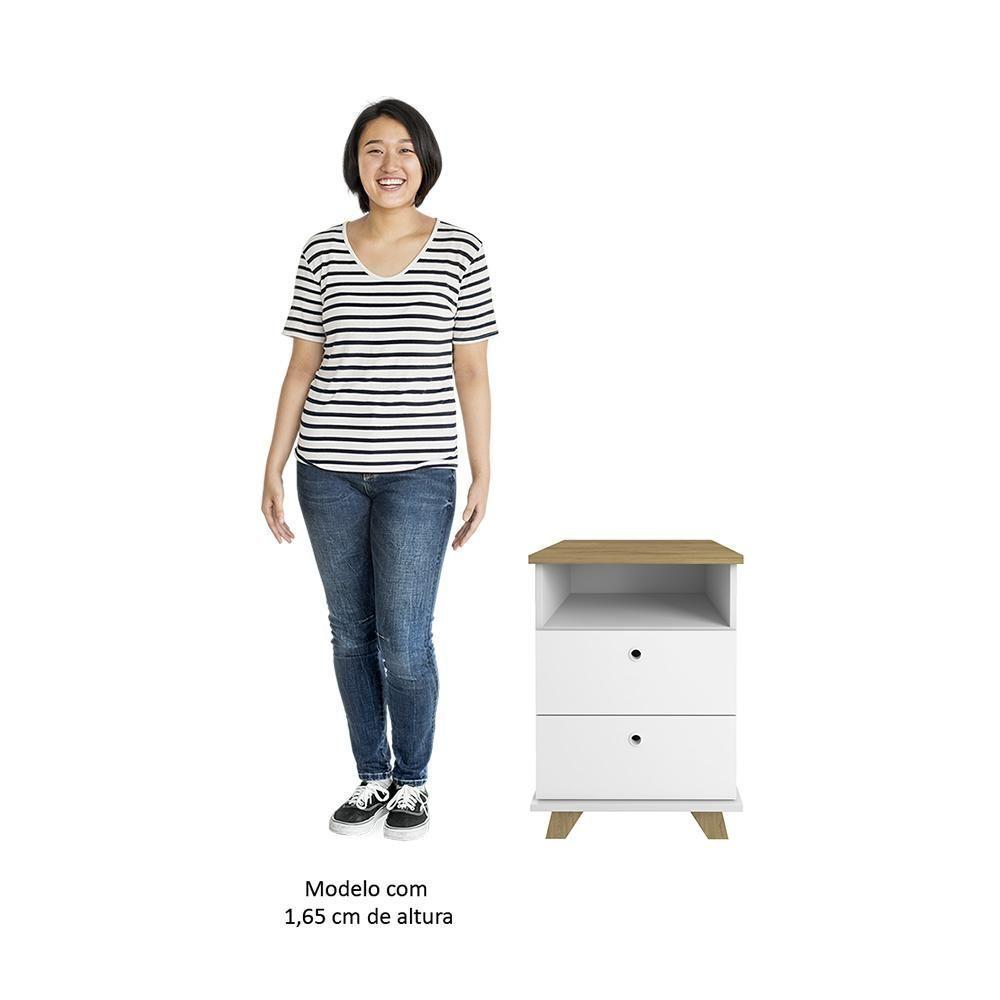 Conjunto Escritório Home Office 3 Peças Darte A06 Olmo/branco - Mpozenato - 9