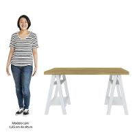 Conjunto Escritório Home Office 3 Peças Darte A06 Olmo/branco - Mpozenato - 7