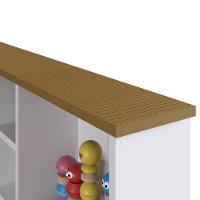 Cama Infantil Com Nichos E Espelho House A05 Branco - Mpozenato - 3