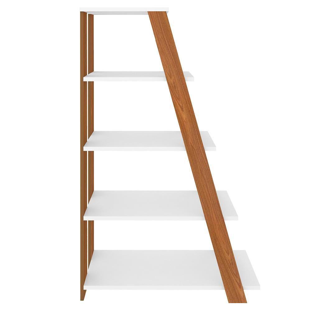 Kit 2 Estante Multiuso Decorativa 5 Prateleiras Stela A06 Freijó/branco - Mpozenato - 7