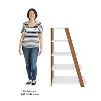 Kit 2 Estante Multiuso Decorativa 5 Prateleiras Stela A06 Freijó/branco - Mpozenato - 6