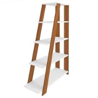 Kit 2 Estante Multiuso Decorativa 5 Prateleiras Stela A06 Freijó/branco - Mpozenato - 8