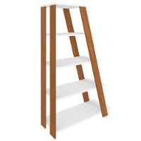 Kit 2 Estante Multiuso Decorativa 5 Prateleiras Stela A06 Freijó/branco - Mpozenato - 9