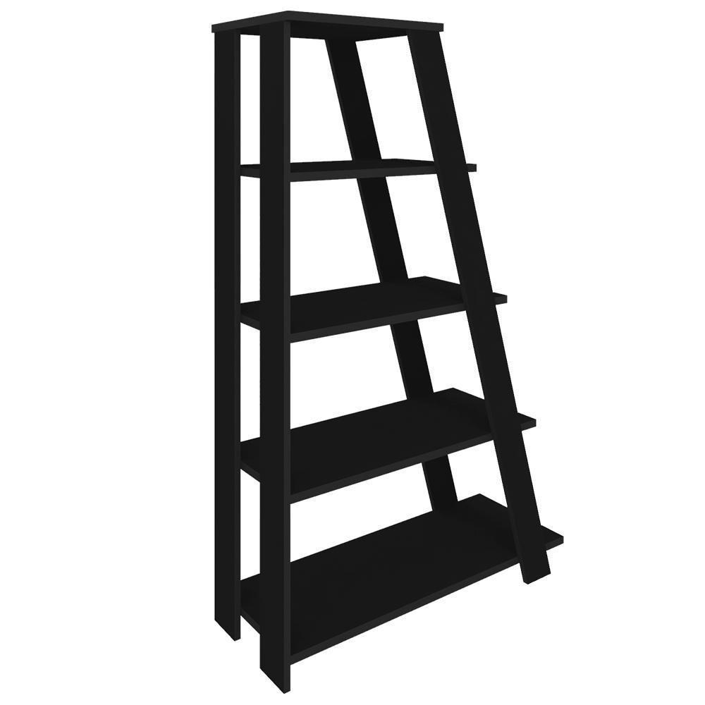 Kit 2 Estante Multiuso Decorativa 5 Prateleiras Stela A06 Preto - Mpozenato - 8