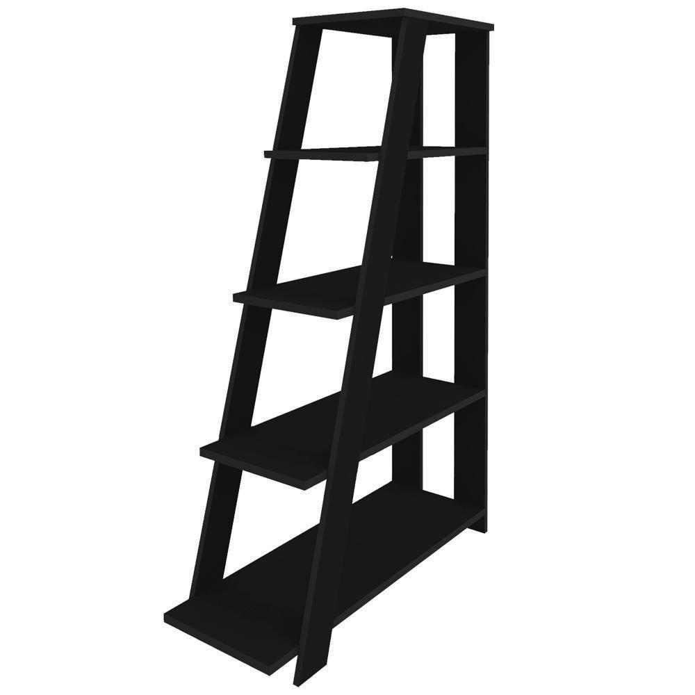 Kit 2 Estante Multiuso Decorativa 5 Prateleiras Stela A06 Preto - Mpozenato - 9