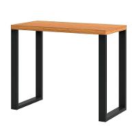 Mesa Escritório Estilo Industrial F11 Freijó/preto Fosco - Pradel - 1