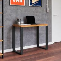 Mesa Escritório Estilo Industrial F11 Freijó/preto Fosco - Pradel - 2