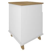 Gaveteiro Para Escritório 2 Gavetas 1 Nicho May A06 Olmo/branco - Mpozenato - 7