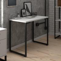 Mesa Escritório Estilo Industrial Porto 90cm Z34 Branco - Mpozenato - 2