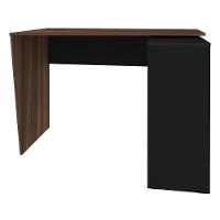 Mesa Escrivaninha 2 Em 1 Com Nichos Arbo A06 Ipê/preto - Mpozenato - 8