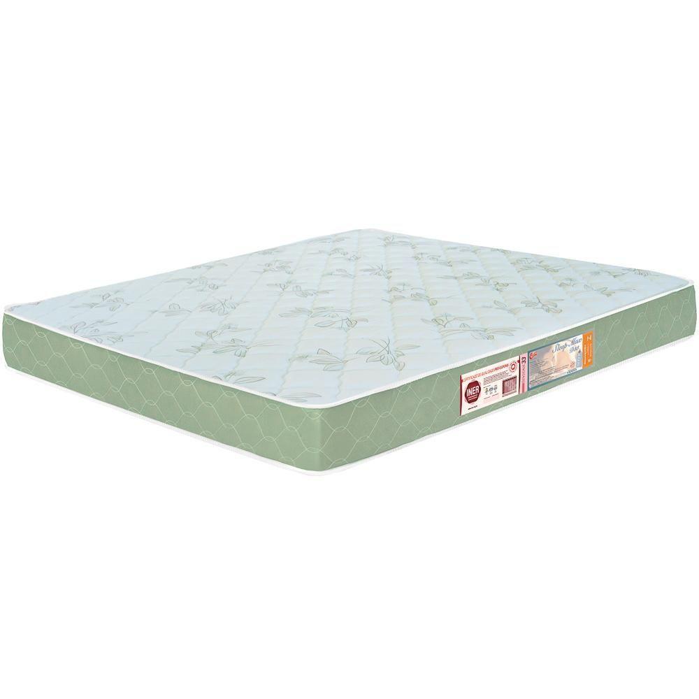 Colchão Casal King Sleep Max Espuma D33 180x200x25cm Branco/verde - Castor - 1