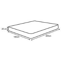 Colchão Casal King Sleep Max Espuma D33 180x200x25cm Branco/verde - Castor - 3