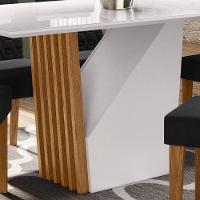 Mesa De Jantar 6 Lugares 120cm Venetti N02 Ypê/off White - Mpozenato - 3