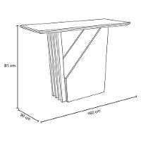 Mesa De Jantar 6 Lugares 120cm Venetti N02 Ypê/off White - Mpozenato - 4