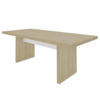 Mesa De Reunião Para Escritório 204cm Tamburato Corp A06 Carvalho/branco - Mpozenato - 7