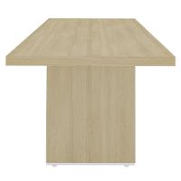 Mesa De Reunião Para Escritório 204cm Tamburato Corp A06 Carvalho/branco - Mpozenato - 9