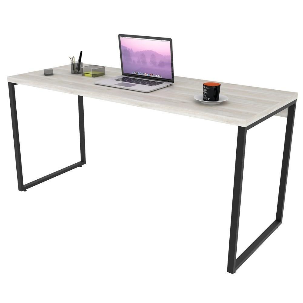 Mesa De Escritório Office 150cm Estilo Industrial Prisma C08 Snow - Mpozenato - 1