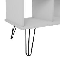 Mesa Escrivaninha Em L Estilo Industrial Dhabi A06 Branco/grafito - Mpozenato - 9