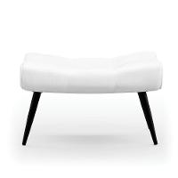 Kit Poltrona E Puff Para Sala De Estar Com Almofada E Pés Palito Lord Facto Dunas Branco - Ibiza - 9