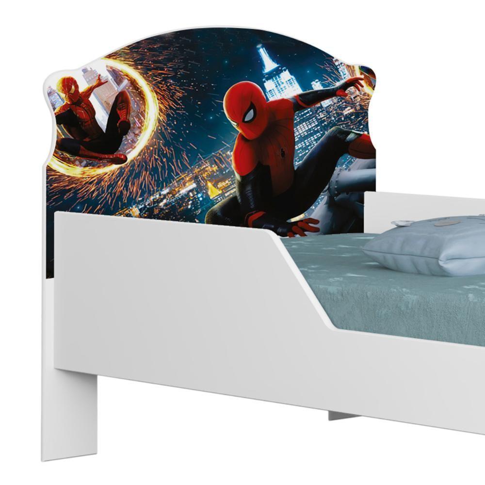 Mini Cama Infantil 148x68cm Proteção Lateral Herói Aranha Z53 - Mpozenato - 5