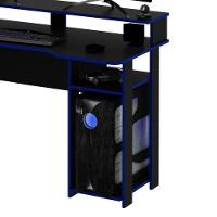 Mesa Para Computador Notebook Gamer Me4153 Preto/azul - Tecno Mobili - 3