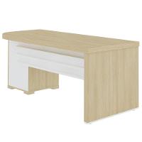 Mesa Para Escritório Com Gavetas Lado Direito Corp A06 Carvalho/branco - Mpozenato - 10