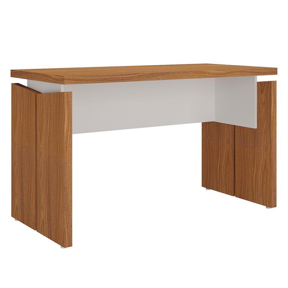 Mesa Para Escritório Home Office 125cm Corp A06 Freijó/branco - Mpozenato - 6