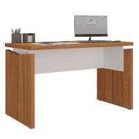 Mesa Para Escritório Home Office 125cm Corp A06 Freijó/branco - Mpozenato - 1