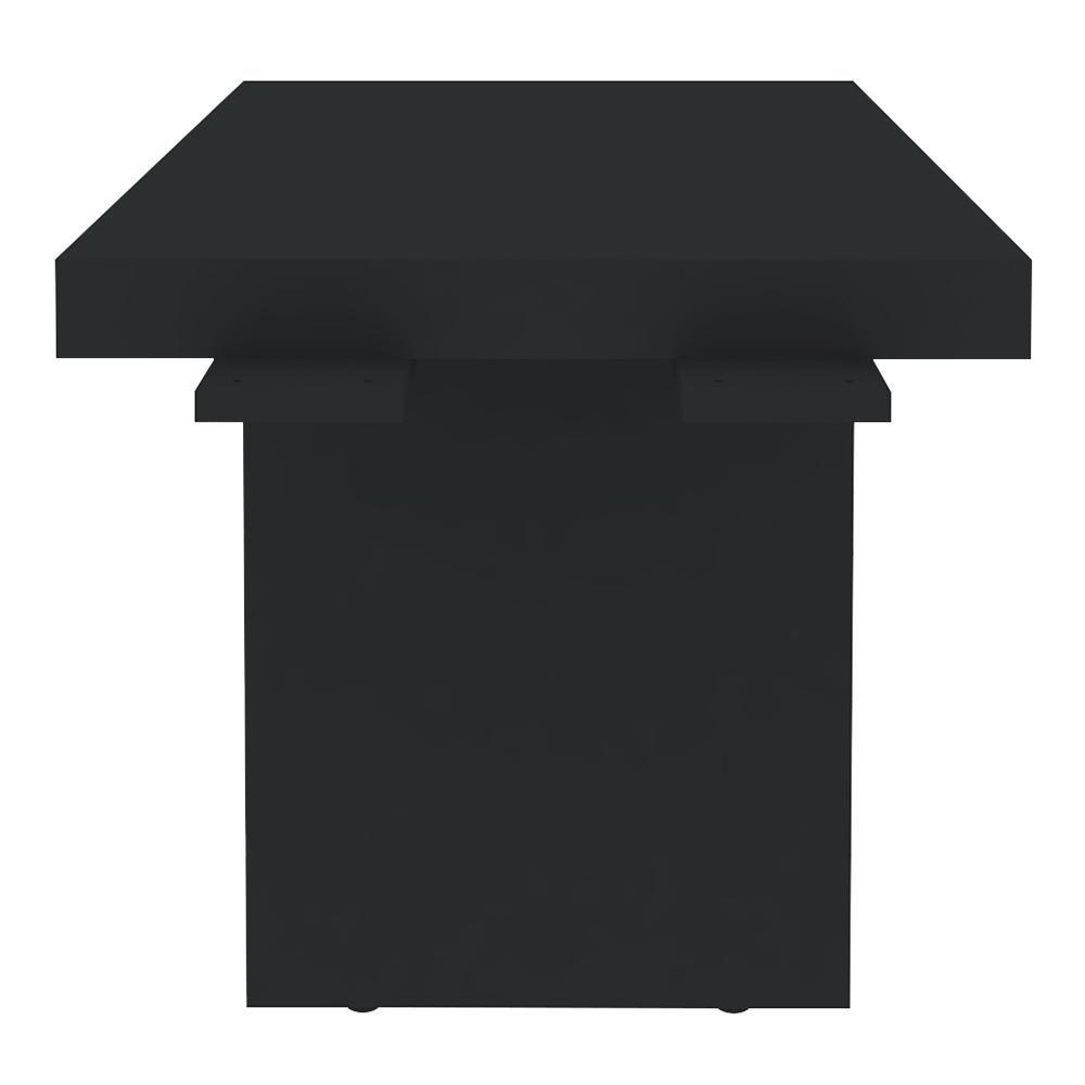 Mesa Para Escritório 4 Gavetas Lado Direito E Mesa Auxiliar Corp A06 Charuto/preto - Mpozenato - 10