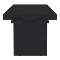 Mesa Para Escritório 4 Gavetas Lado Direito E Mesa Auxiliar Corp A06 Charuto/preto - Mpozenato - 10