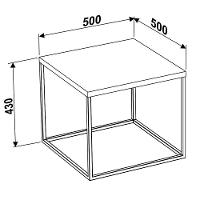 Mesa Lateral M Cube 24803 Vermont - Artesano - 2
