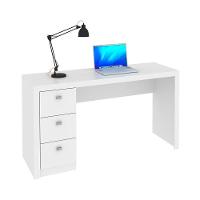 Mesa Para Computador 3 Gavetas Me4102 Branco - Tecno Mobili - 1