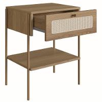 Mesa De Cabeceira Com 1 Gaveta Pé Metal Arlo A10 Hanover/dourado - Mpozenato - 5