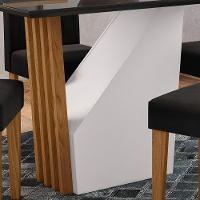 Mesa De Jantar 4 Lugares 120cm Venetti N02 Ypê/preto - Mpozenato - 3