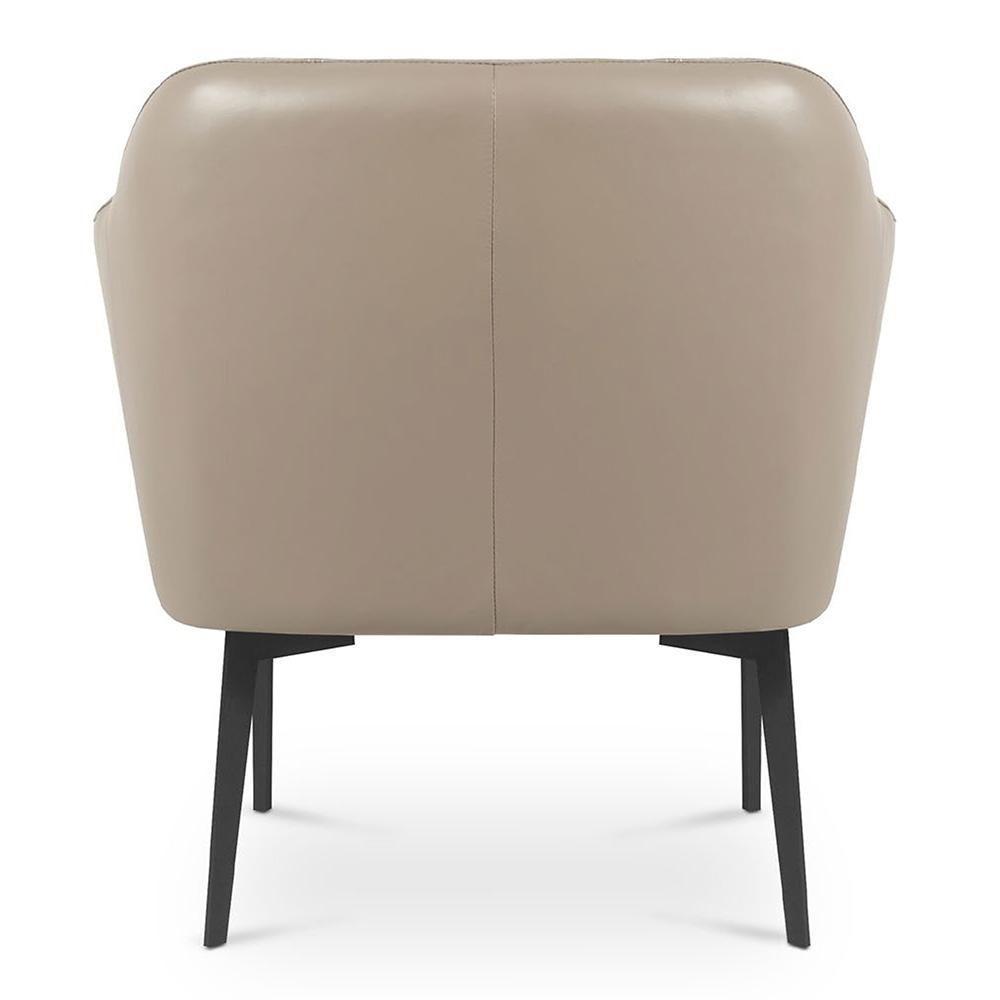 Poltrona Decorativa Para Sala De Estar Cris L07 Couro Fendi - Mpozenato - 7