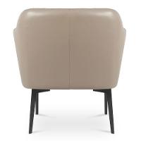 Poltrona Decorativa Para Sala De Estar Cris L07 Couro Fendi - Mpozenato - 7